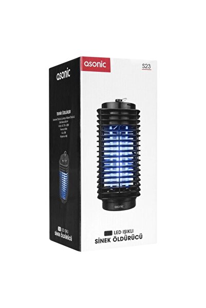 Genel Markalar S23 3w Led Işıklı Siyah Sinek Öldürücü