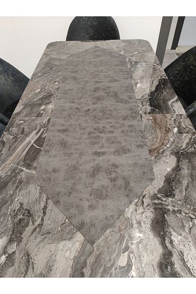 ByDekor Design Nubuck Leather Fabric Runner 40 X135
