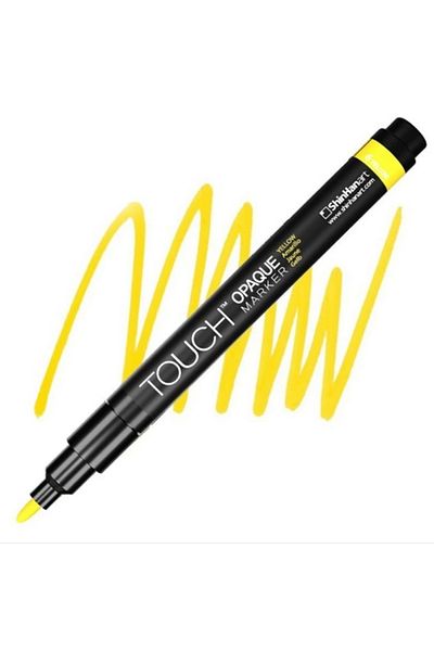 Touch 0.8-1.3mm Fine Pack Yellow 6 Opaque Water Based Marker Pen - Sh 8613003 -2003