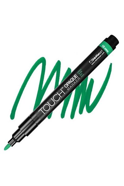 Touch 0.8-1.3mm Fine Green Marker Pen - Water Based, Opaque Design - Sh 8613003 -2005