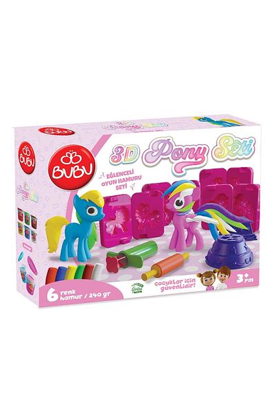 Bubu Bu Bu Play Dough 3D Pony Set (L) Bubu Oh0023 / Bu Bu
