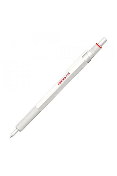Rotring 600 Model White Ballpoint Pen - Pearl