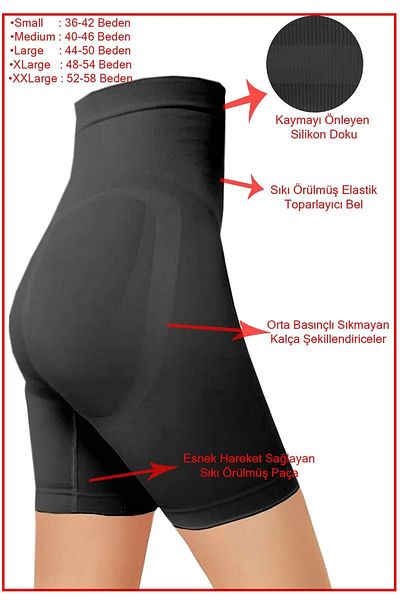femmefinesse High Waist Recovery Black Seamless Corset Tights