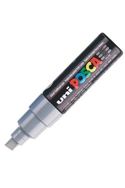 UNİ-BALL 8.0 mm Gray UNI POSCA Water Based Poster Marker - PC-8K