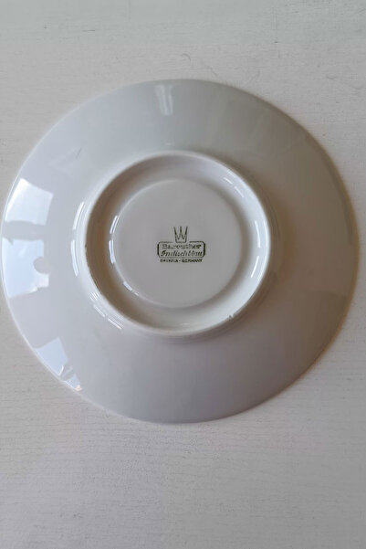 Bavaria Nurantik Bareuther Vintage Çay Fincan Tabağı Mavi 14 cm