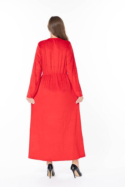 mervemoda ROCHIE DE CATIF DE DAMĂ MÂNECĂ LUNGĂ