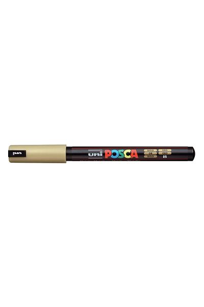 UNİ-BALL Uni Posca Water Based Poster Marker 0.7 Gold (Pc-1Mr)