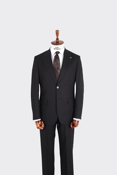 Kadir Büyükkaya Swallow Collar Two Button Men's Suit-Kax1314S