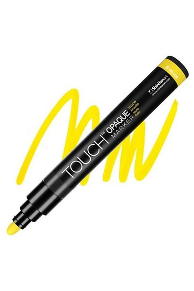 Touch Medium Pack Yellow 6 Opaque Water Based Marker Pen - 1.5-2.3mm - Sh 8613003 -2018