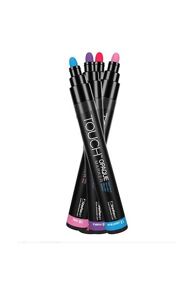 Touch 0.8-1.3mm Fine Pack 8 Colors Opaque Water Based Marker Pen - Sh 8615003 -2001