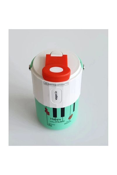 Vagonlife VAGONLIFE VGN2050 - 400 ML Green Steel Flask Shampoo with Straw