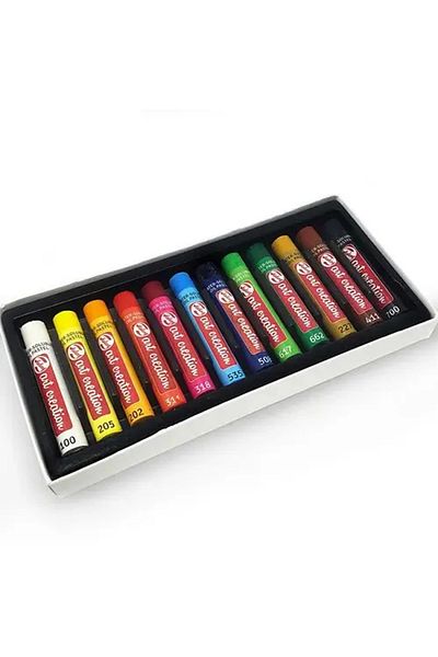 Talens Art Creation Water-Soluble Dilutable Oil Pastel Paint Set 12 Pieces Rt9029112M