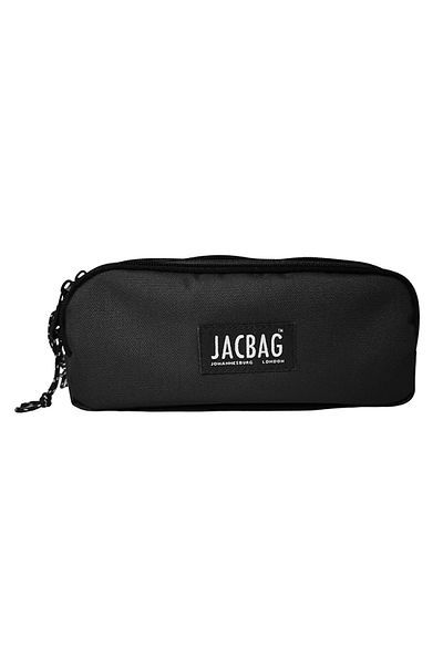 Jacbag Jac-33 Triple Black Pencil Bag - Three Compartments