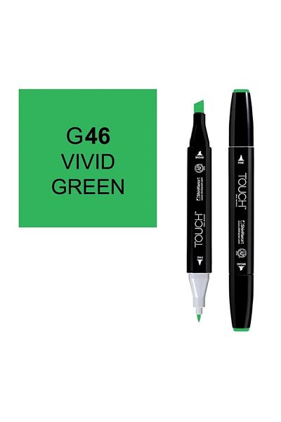Shinhan Art Vivid Green Double Ended Marker Touch Twin G-46