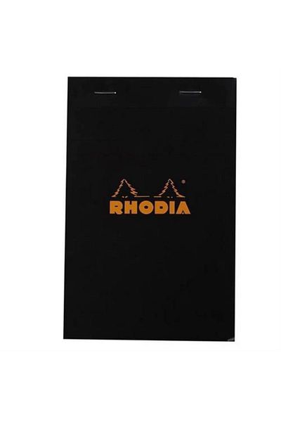 Rhodia R 142009   110X170Mm Checkered Memo Pad Black Cover 80 Yp.