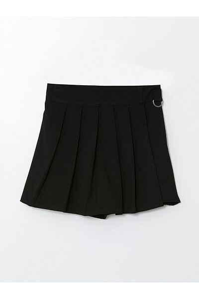 LC Waikiki Lcwk Elastic Waist Pleated Girls' Short Skirt