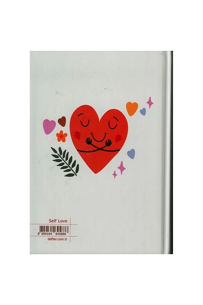 DEFFTER Caiet A5 cu rigle Self Love - Copertă pozitivă, 96 Yp