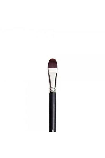 Pebeo 200kf/14 Synthetic Tip Long Handle Oil Acrylic Cat's Tongue Brush Black No:14