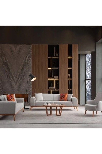 Ak sofa ODESSA KOLTUK TAKIMI BEJ RENK 3+3+1