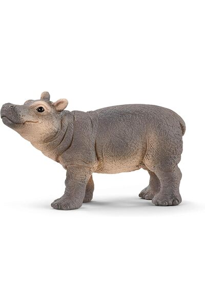 SCHLEICH Wild Life Baby Hippo Figurine - Educational Toy for Ages 3-8