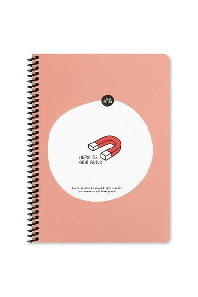 KESKİN COLOR 16x22 Sharp Feel Things - Hard Cover, Checked Sticker Notebook 80p.