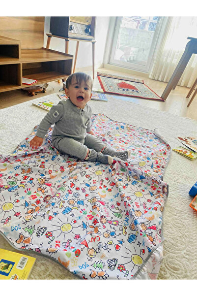 yorni 145x100cm Family, Sıvı Geçirmez, Makinada Yıkanabilir, Beslenme Ve Etkinlik Örtüsü Çok Amaçlı Örtü