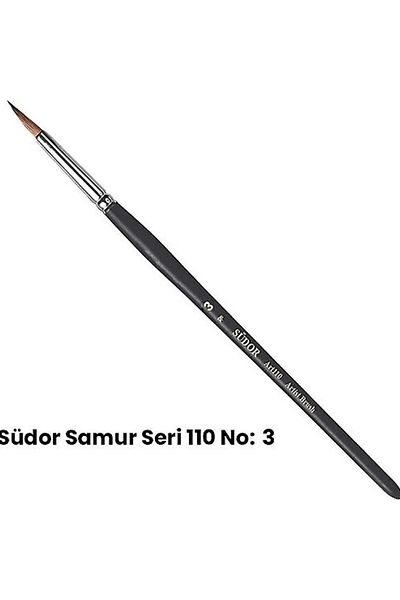 Südor SUDOR SF110 SAMUR WATERCOLOR BRUSH ROUND TIP NO: 03