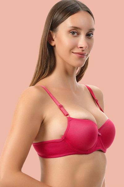Shop58 Beruflic Red Non-Padded Micro Single Bra
