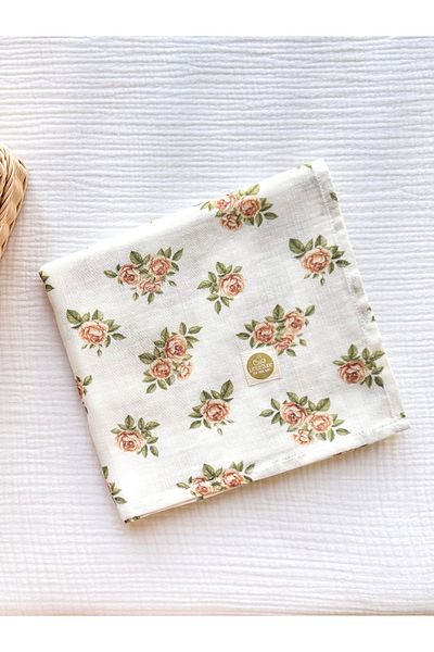 Little Dude 100*100 Patterned Organic Cotton Muslin Blanket - Double Layer