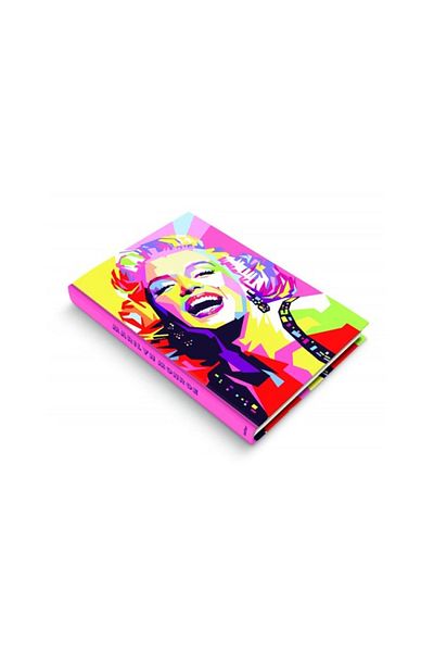 DEFFTER Caiet cu copertă rigidă în dungi Marilyn Monroe Pop Art - 96 Yp