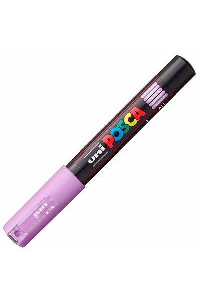 UNİ-BALL Uni Posca 0.7 Lavender Water Based Poster Marker - Pc-1M
