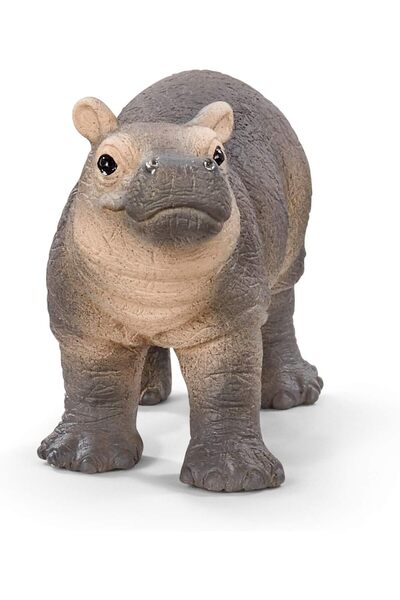 SCHLEICH Wild Life Baby Hippo Figurine - Educational Toy for Ages 3-8