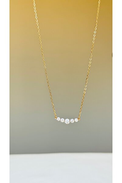 Butik Rose Gold Su Yolu Çelik Kolye