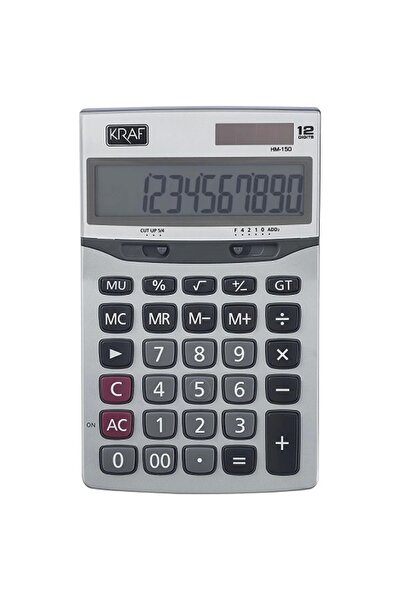 KRAF Hesap Makinesi 12 Hane Hm-150 1 Adet