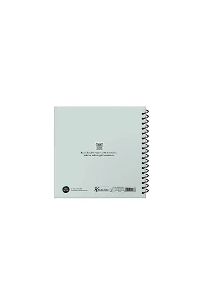 KESKİN COLOR Caiet de note 16x15 cu copertă rigidă cu autocolant Sprial cu dungi - Lucruri ascuțite 50yp.- You Write Your Heart Is Changing