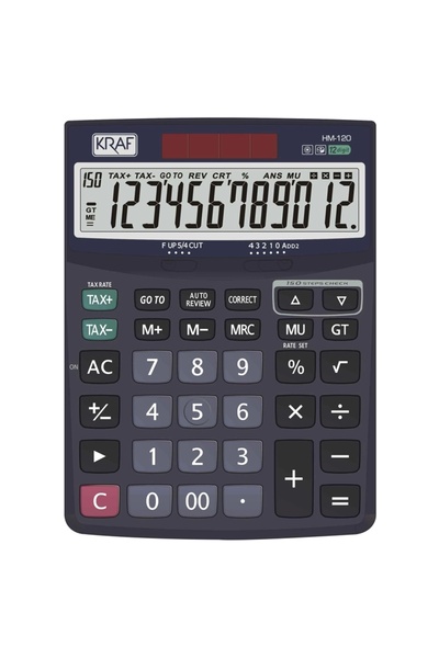 KRAF 12 HANE HESAP MAKİNESİ HM-120