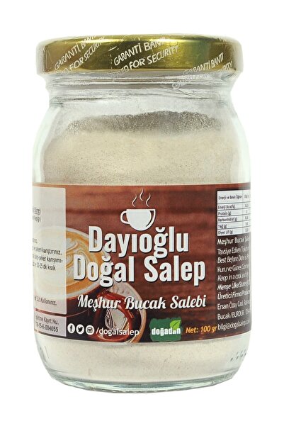 Dayıoğlu Doğal Sahlep Toz Salep Meşhur Bucak Sahlebi Dayıoğlu Dondurmalık Ve içim Salep 100 gr Salep