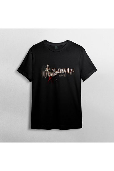 Pixxa Μπλουζάκι Silent Hill Crew Neck 100% βαμβακερό - Μοντέλο 1