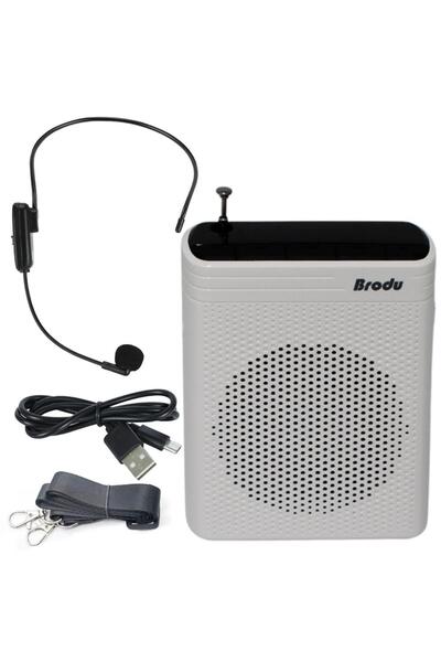 StarkPro Brodu BTS-1383 Kablosuz Mikrofonlu Rehber Amfisi Fm USB Tf Kart Dest...