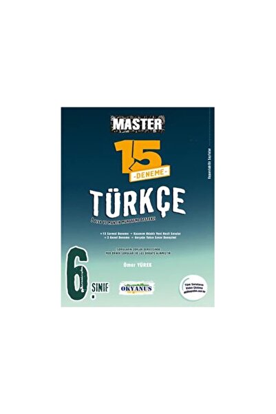Okyanus Yayınları Okyanus 6. Sınıf Master Türkçe 15 Deneme