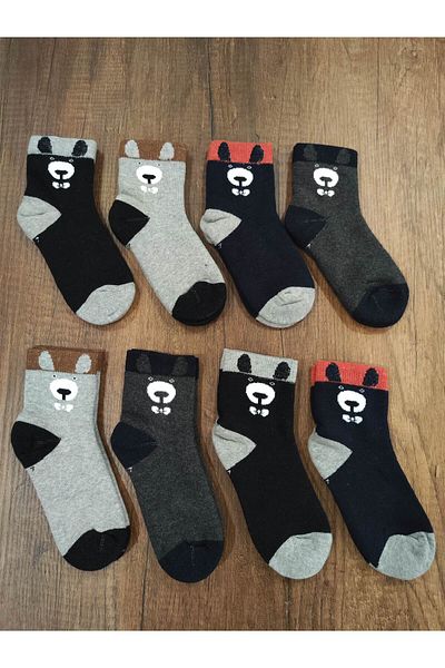 Leement socks 8 чифта безшевни меки текстурирани термо детски зимни дебели хавлиени чорапи