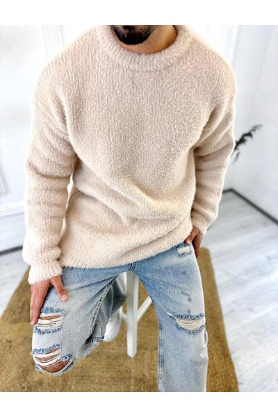 elkumoda Πουλόβερ φλις μεγάλου μεγέθους - Αντιπηκτικό, φυσικό βαμβάκι, χαλαρή εφαρμογή, χαλαρό βελούδινο