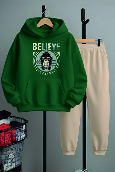 MYADA Specijalni dizajn Veruj da možeš, set trenerke sa štampanjem 22477