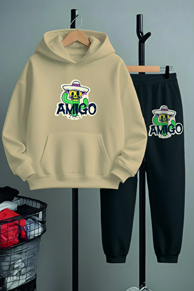 MYADA Σετ φόρμας Boy's Amigos Printed Bottom Top 22440