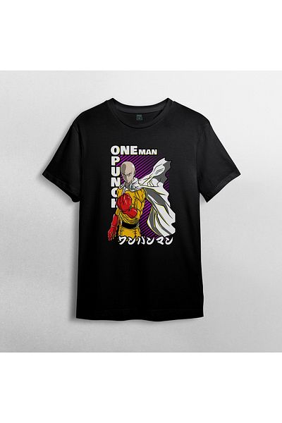 Pixxa Μπλουζάκι One Punch Man Crew Neck 100% βαμβακερό - Μοντέλο 1
