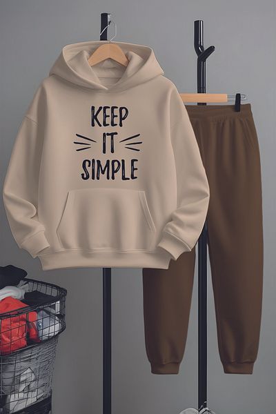 MYADA Set de trening de top cu imprimeu Dream Believe Achıeve de sezon nou 22437-4