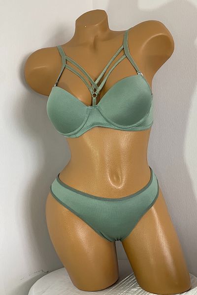 H&S MODA Women's New Micro Underwire Supported Lingerie Set – Minimalist Elegance and Maximum Support!