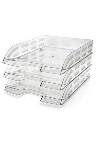 Mas 1803 Articulated Document Shelf Set of 3 Transparent