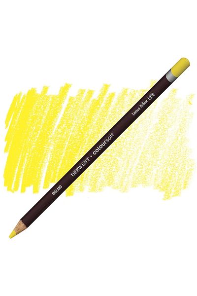 Derwent Coloursoft - Soft Curry Pen - Lemon Yellow C030