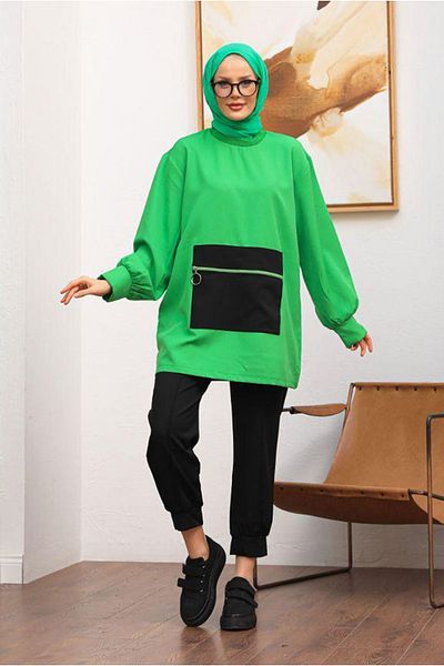 Moda Rosa 25K3084 - Green - Kangaroo Pocket Set
